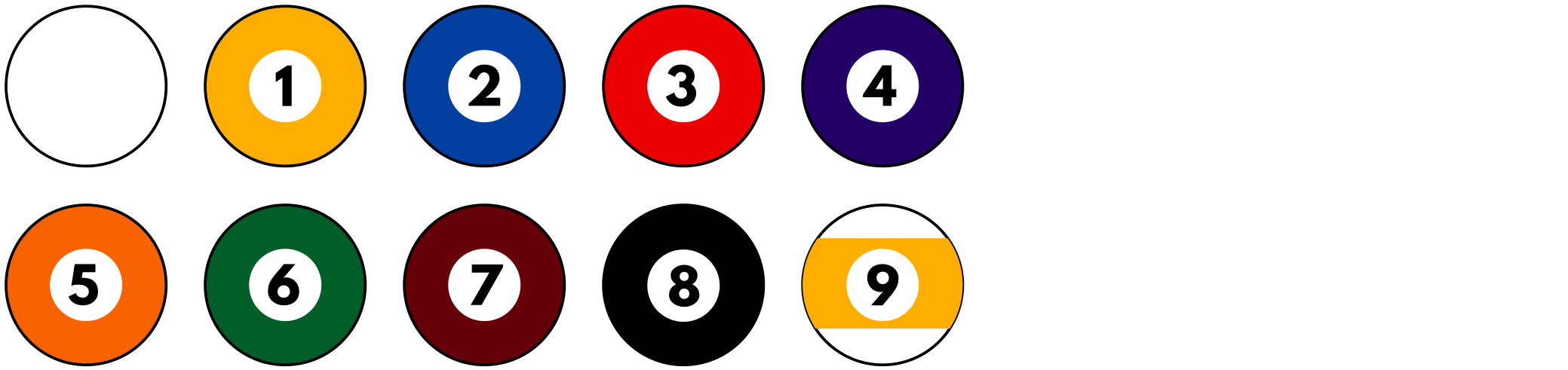 1-9 Balls